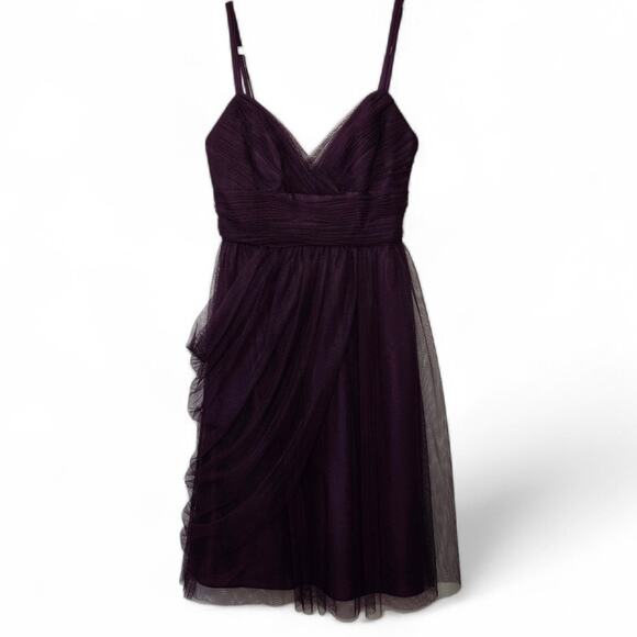 NWT WTOO Eggplant Elegant Mini Dress - Picture 1 of 8